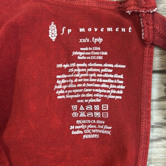NWOT FP Movement Good Karma Onesie Washed Red XS/S - Picture 8 of 8